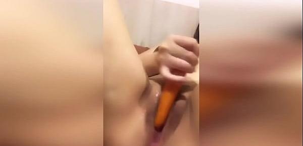  Asian girl masturbates to a strong pussy orgasm